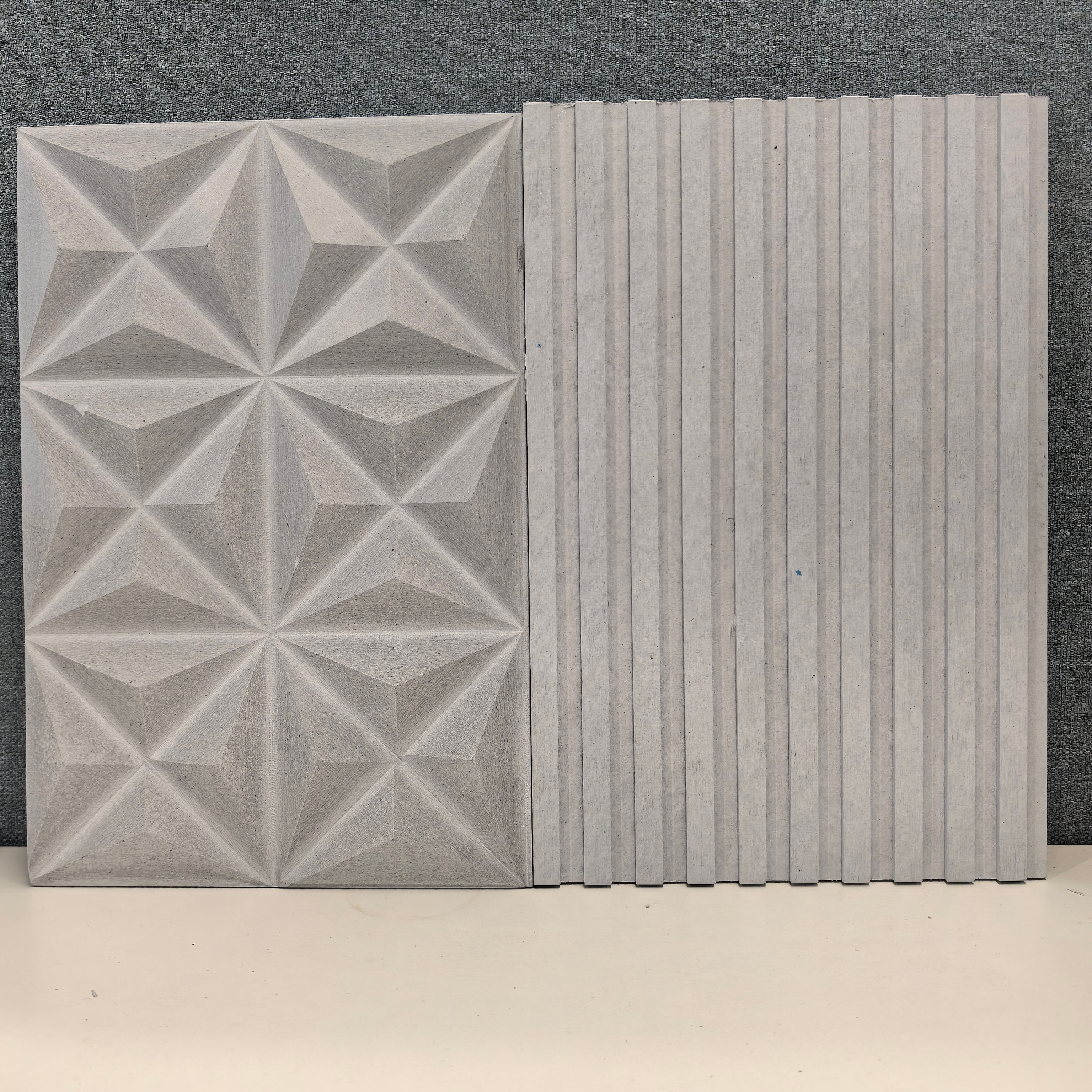 Zhongjing Crystal Board — fiber cement base board with groove and flat textures